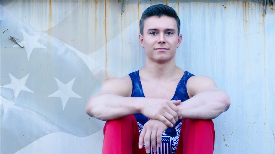 Brody Malone competing for Team USA